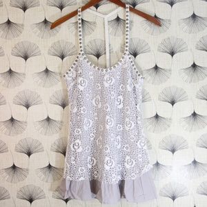 Free People Lace Studded Tank